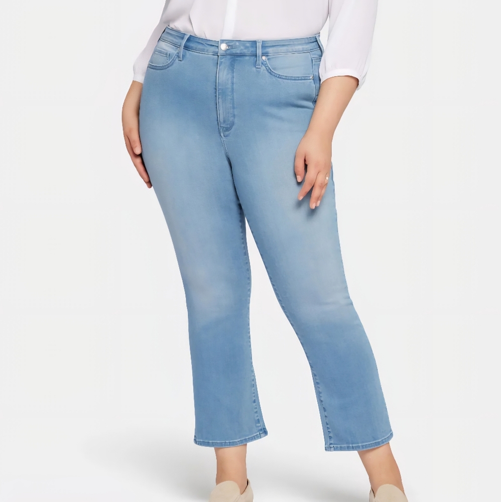 NYDJ LUSTRE SLIM BOOTCUT ANKLE JEANS US 14